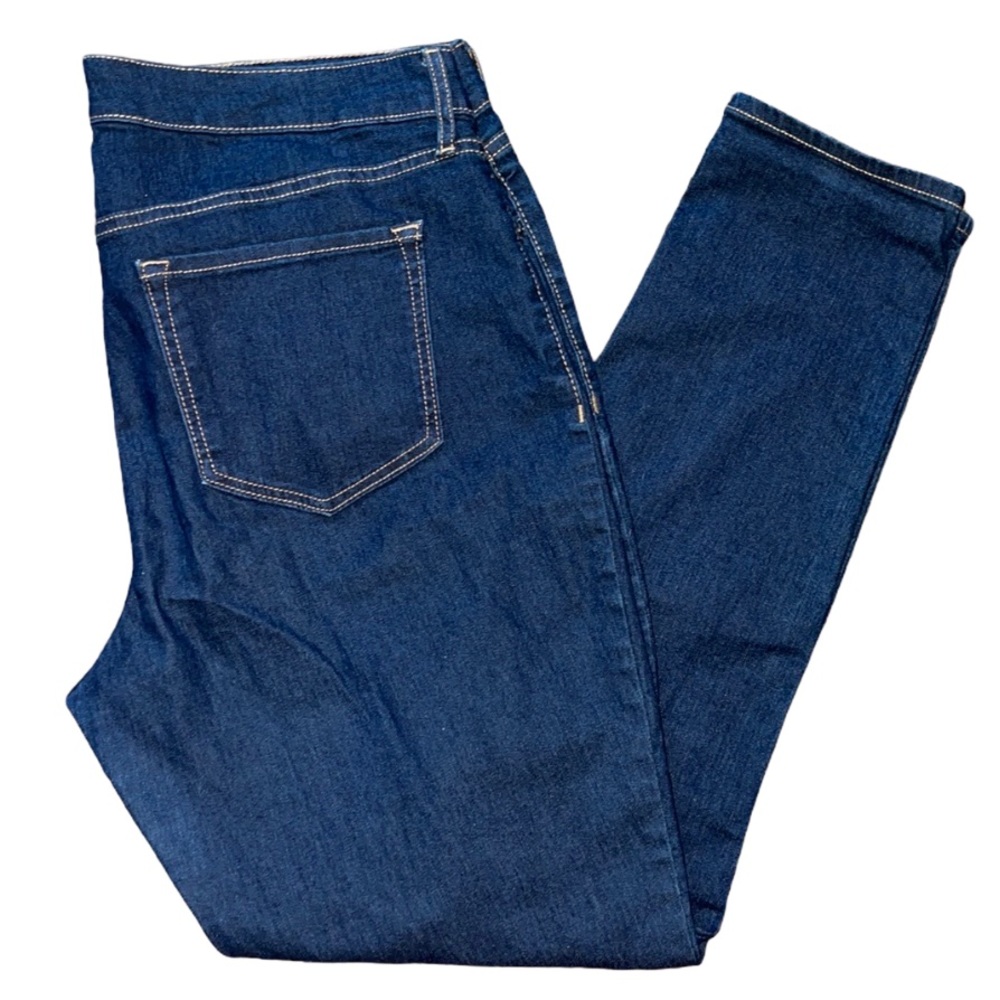 Super Skinny Old Navy Mid Rise Dark Wash Jeans